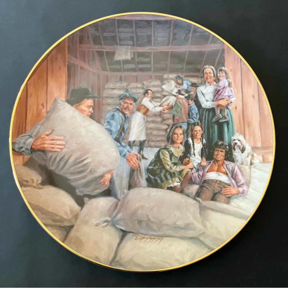 Little House on the Prairie Plate “Welcome to Walnut Grove” FIRST EDITION